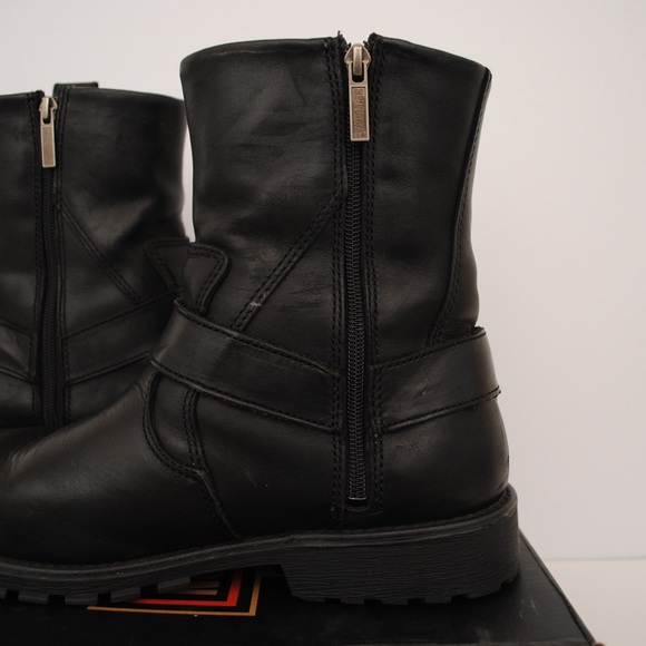 Harley Davidson Charleston Leather Boots D94232 Black Men's US 11.5 - Picture 12 of 16